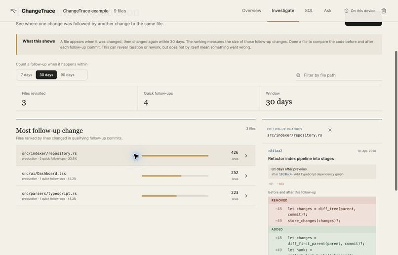 ChangeTrace – screenshot 6