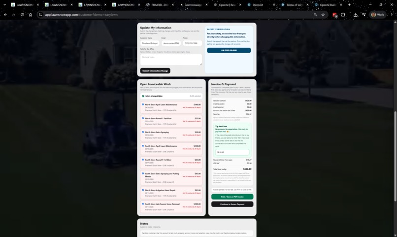 LAWNSNOWAPP: Taking LSA to Launch – screenshot 4