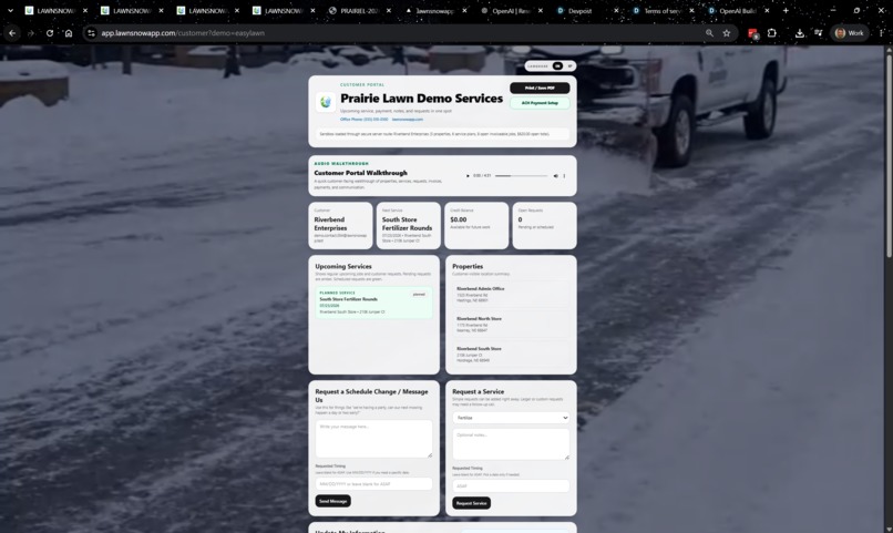 LAWNSNOWAPP: Taking LSA to Launch – screenshot 5