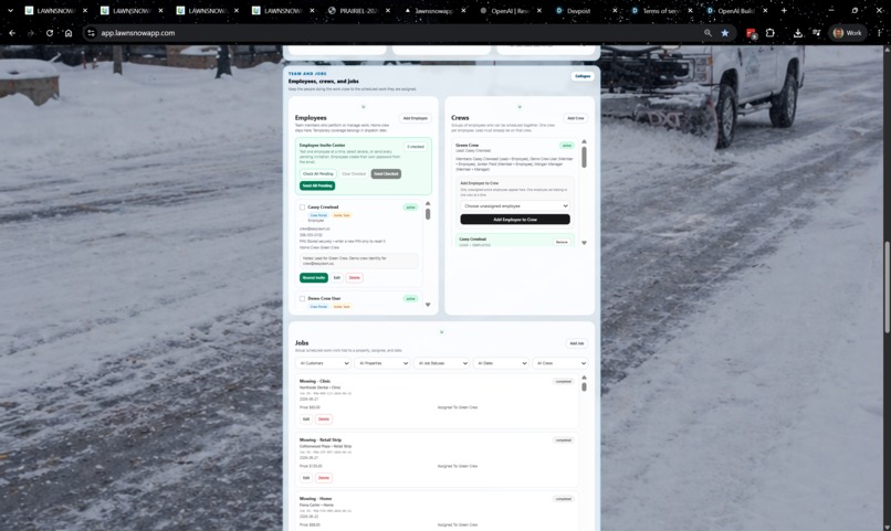 LAWNSNOWAPP: Taking LSA to Launch – screenshot 6