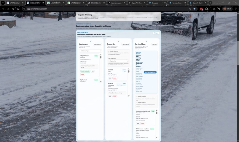 LAWNSNOWAPP: Taking LSA to Launch – screenshot 7
