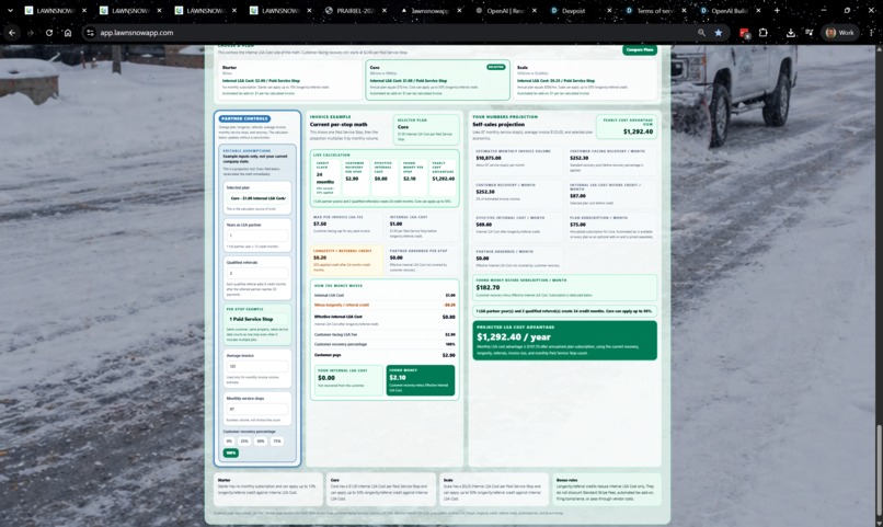 LAWNSNOWAPP: Taking LSA to Launch – screenshot 10