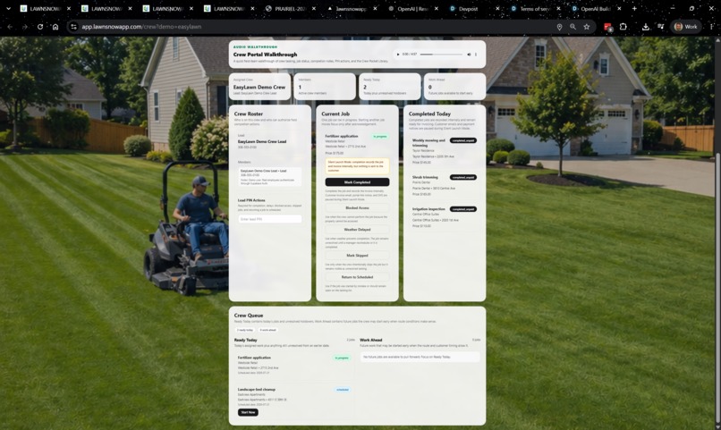 LAWNSNOWAPP: Taking LSA to Launch – screenshot 11