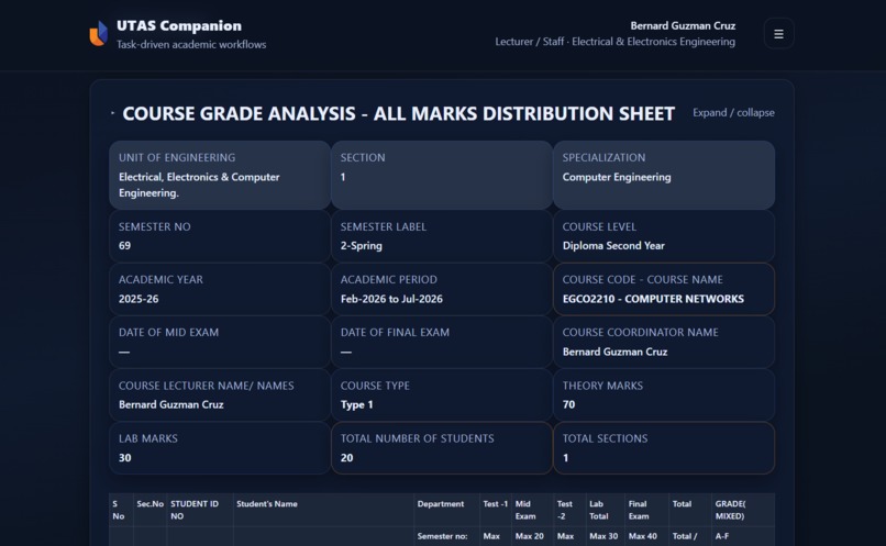 UTAS Companion  – screenshot 4