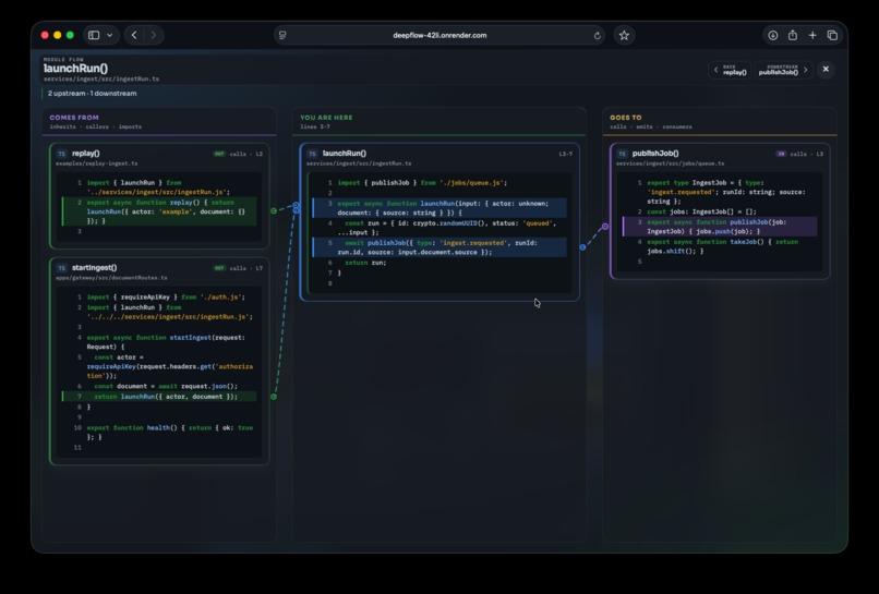 DeepFlow – screenshot 1