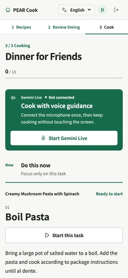 PEAR cook – screenshot 4