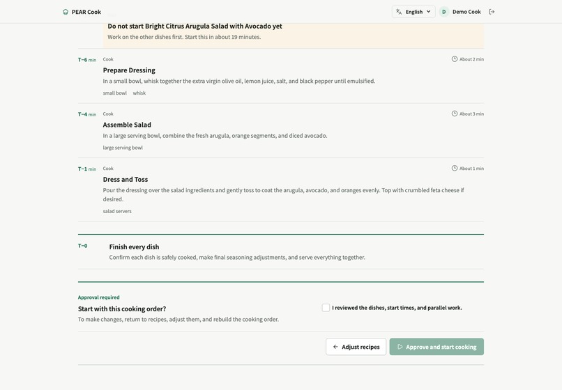 PEAR cook – screenshot 5