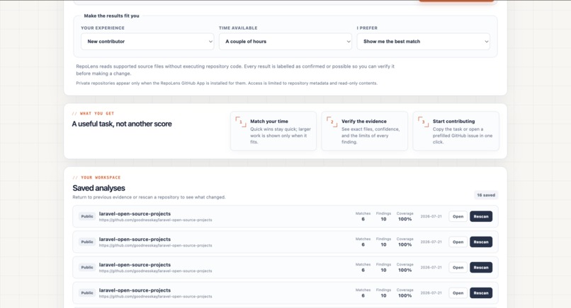 RepoLens – screenshot 2