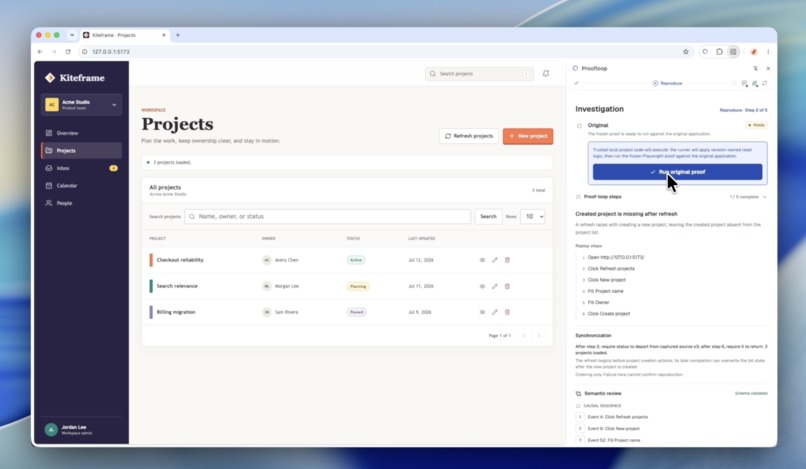 Proofloop – screenshot 2