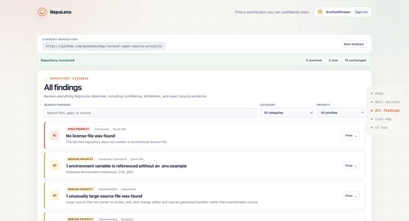 RepoLens – screenshot 6