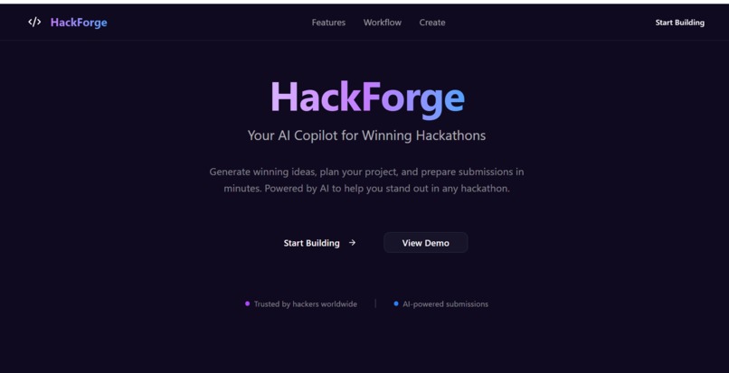 HackForge – screenshot 1