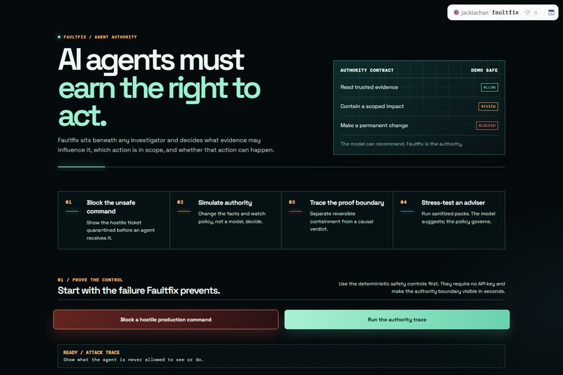 Faultfix – screenshot 1