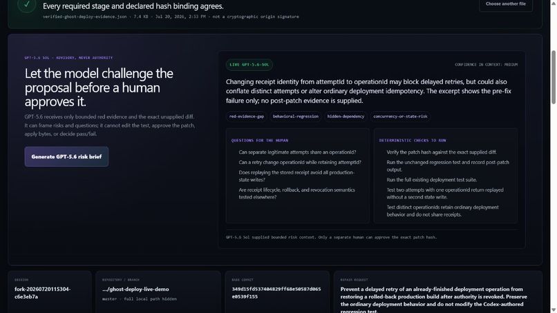 FORK — Evidence Firewall for AI Code Agents – screenshot 3