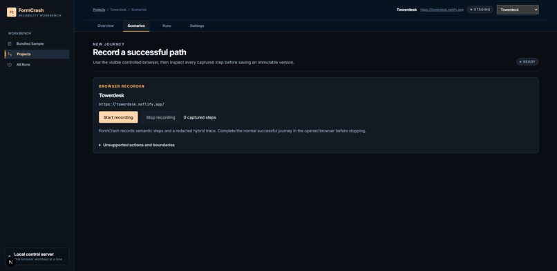 FormCrash Lab – screenshot 1