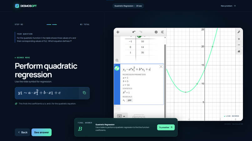 DesmosGPT – screenshot 2