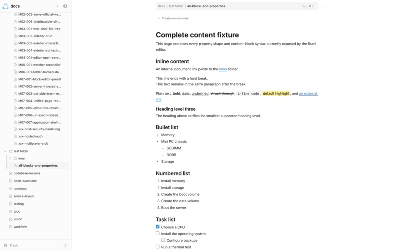 rumi.md – screenshot 3