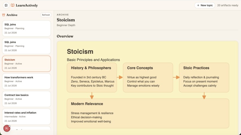 LearnActively – screenshot 1