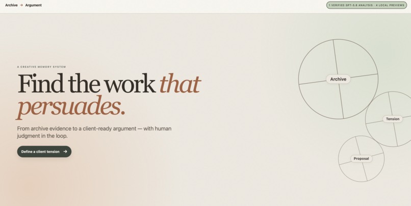 Archive to Argument – screenshot 1