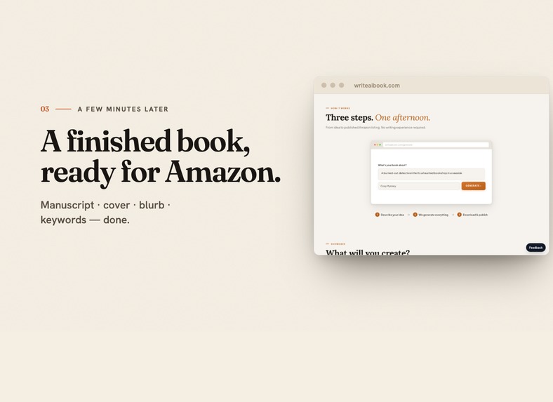 writeAIbook – screenshot 2