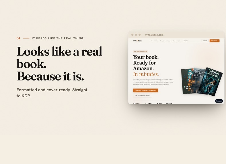 writeAIbook – screenshot 4