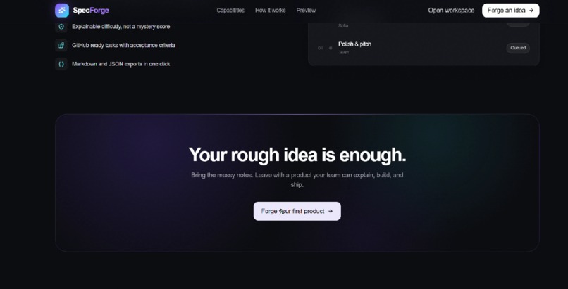 SpecForge – screenshot 1