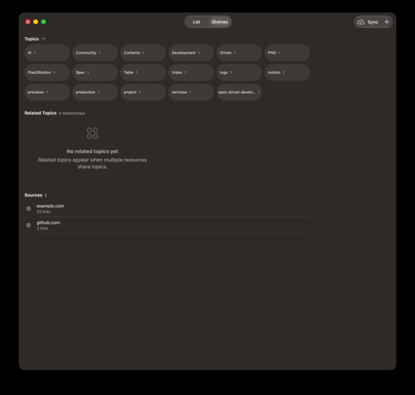 Shelfmark: A private semantic library for the web – screenshot 2