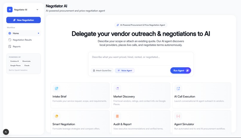 Negotiator AI – screenshot 1