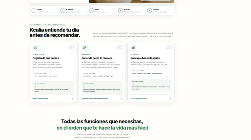 Kcalia.com – screenshot 2