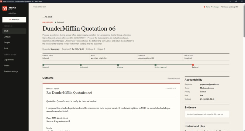 Maria Mail – screenshot 1