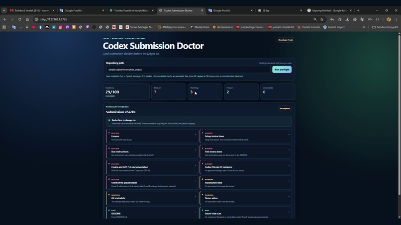  Codex Submission Doctor – screenshot 5