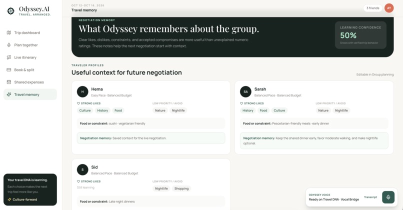 Odyssey.AI - The World's First AI Travel Mediator – screenshot 10
