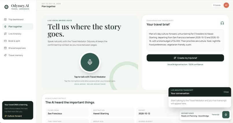 Odyssey.AI - The World's First AI Travel Mediator – screenshot 4