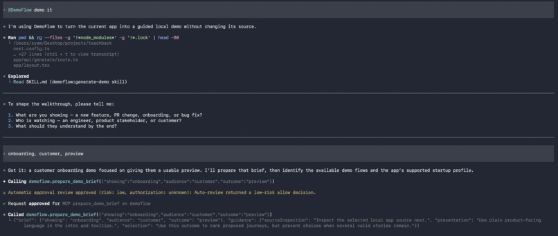 DemoFlow – screenshot 1