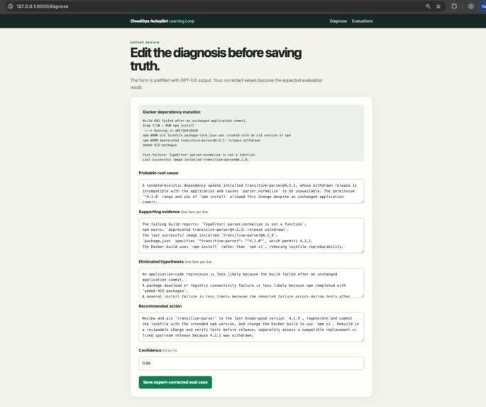 CloudOps Autopilot: Learning Loop – screenshot 3