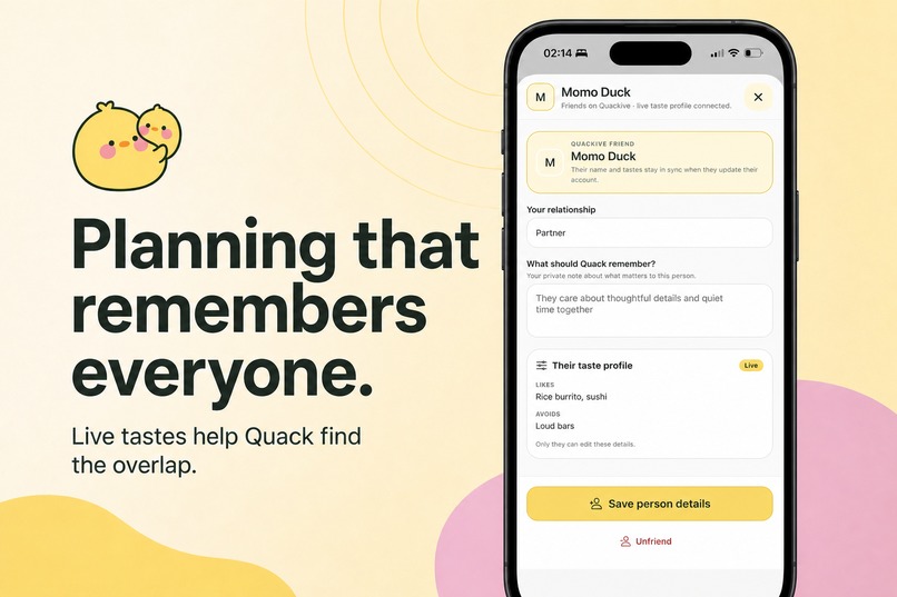 Quackive — Turn Saved Posts Into Shared Plans – screenshot 2