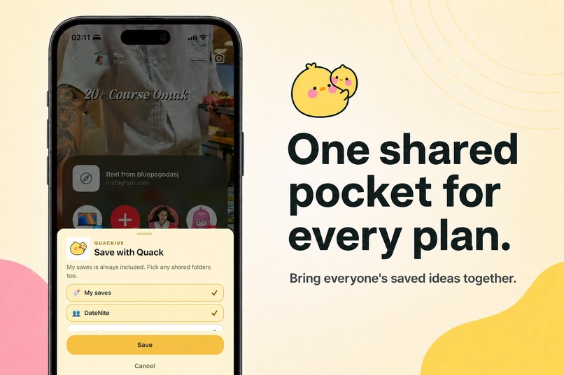 Quackive — Turn Saved Posts Into Shared Plans – screenshot 5