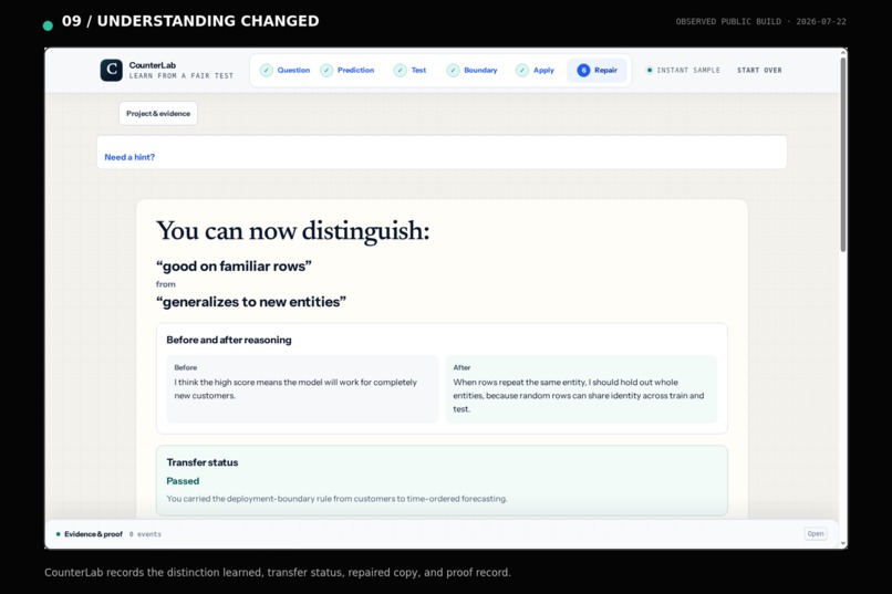 CounterLab: The Scientific Debugger for Beliefs – screenshot 3