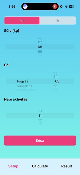 CalorieGraphTracker – screenshot 1
