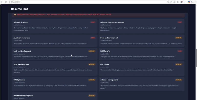ResumePilot – screenshot 3