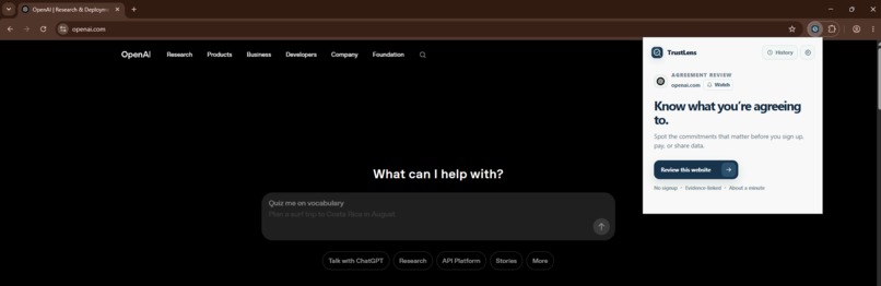 TrustLens – screenshot 1