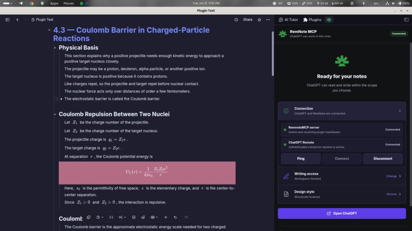 RemNote MCP – screenshot 2