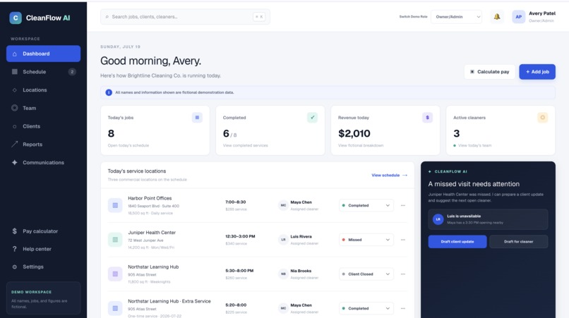 CleanFlow AI – screenshot 1