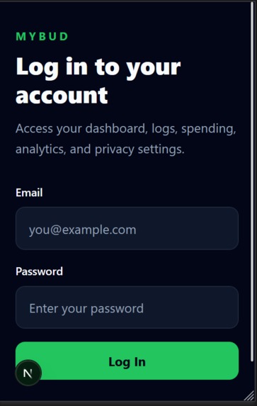 myBud  – screenshot 2