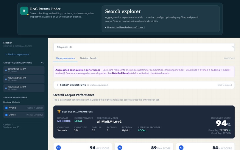 RAG Params Finder – screenshot 3