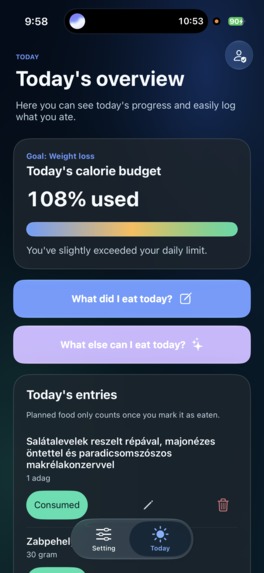CalorieGraphTracker – screenshot 5