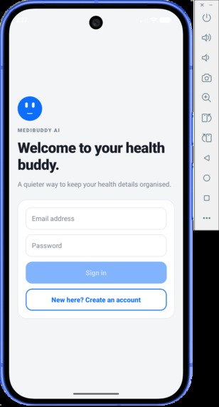 MediBuddyAI – screenshot 1