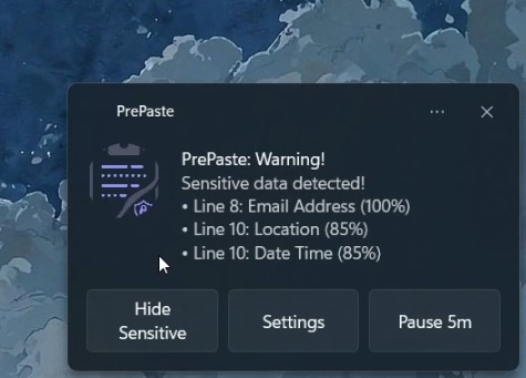 PrePaste – screenshot 4