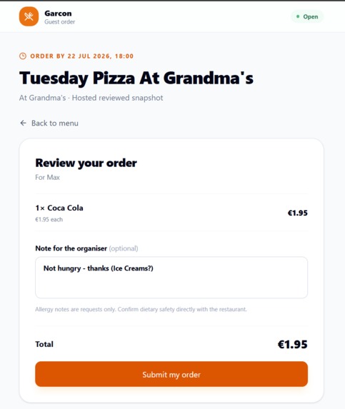 Garcon - your takeaway copilot! – screenshot 8
