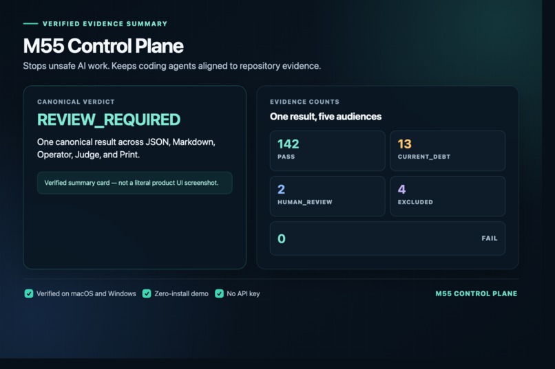 M55 Control Plane – screenshot 1