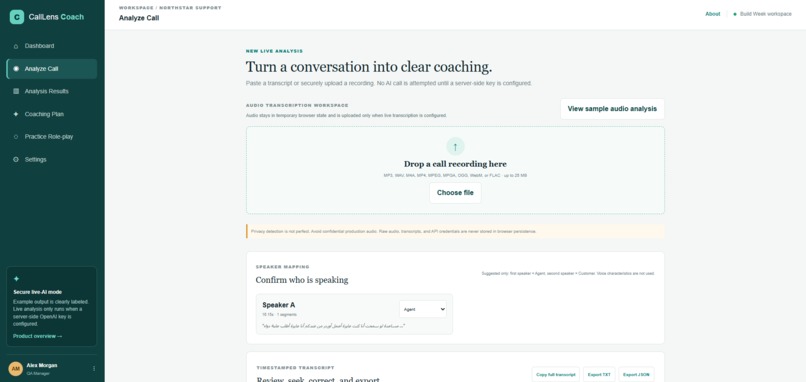 CallLens Coach – screenshot 1